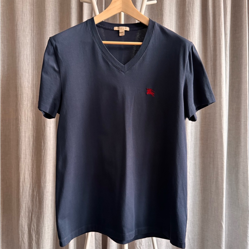 Burberry Brit Navy V-Neck Tee